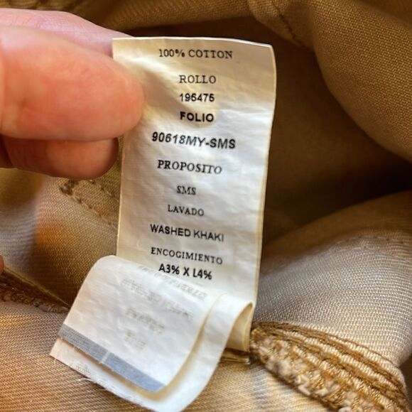 RE/DONE utility cargo jeans khaki Size 26 see measurements Straight Leg - Picture 8 of 11